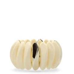 Manfield Beige armband met goud^ Sieraden