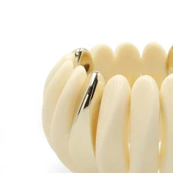 Manfield Beige armband met goud^ Sieraden