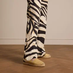 Manfield Beige gevlochten raffia espadrilles^DAMES Espadrilles