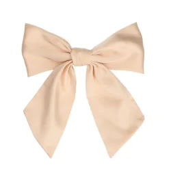 Manfield Beige haarclip met strik^ Haaraccessoires