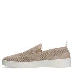 Manfield Beige knit fabric loafers^Heren Loafers