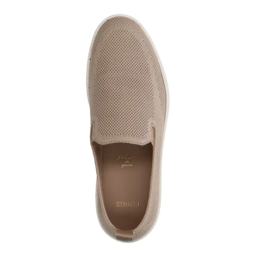 Manfield Beige knit fabric loafers^Heren Loafers