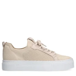 Manfield Beige knit fabric sneakers^DAMES Sneakers