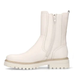 No Stress Beige leren chelsea boots^DAMES Enkellaarsjes