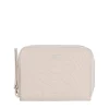 Manfield Beige leren portemonnee^ Portemonnees