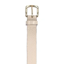 Manfield Beige leren riem^ Riemen