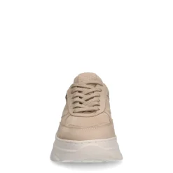 Manfield Beige nubuck sneakers^DAMES Sneakers