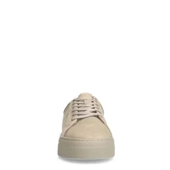 Manfield Beige nubuck sneakers^Heren Sneakers