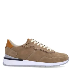 No Stress Beige nubuck sneakers^Heren Sneakers