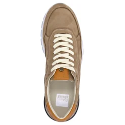 No Stress Beige nubuck sneakers^Heren Sneakers