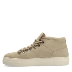 Manfield Beige nubuck sneakers^Heren Sneakers