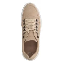Manfield Beige nubuck sneakers^Heren Sneakers