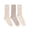 Manfield Beige 3-pack sokken^ Sokken