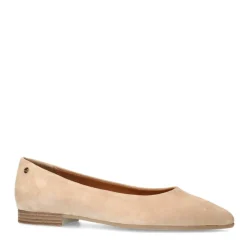 No Stress Beige suède ballerina's^DAMES Loafers