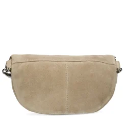 Manfield Beige suède bum bag^ Heuptassen