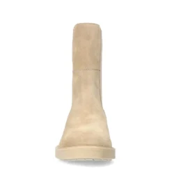 Manfield Beige suède chelsea boots^DAMES Enkellaarsjes
