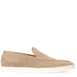 Van Lier Beige suède loafers^Heren Loafers