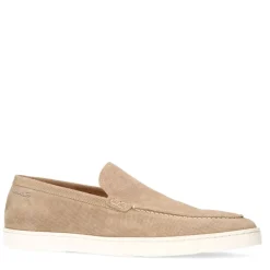 Van Lier Beige suède loafers^Heren Loafers