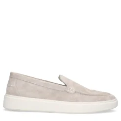 Manfield Beige suède loafers^Heren Loafers