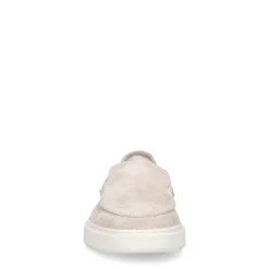 Manfield Beige suède loafers^Heren Loafers