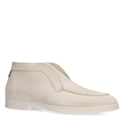 Manfield Beige suède loafers^Heren Boots