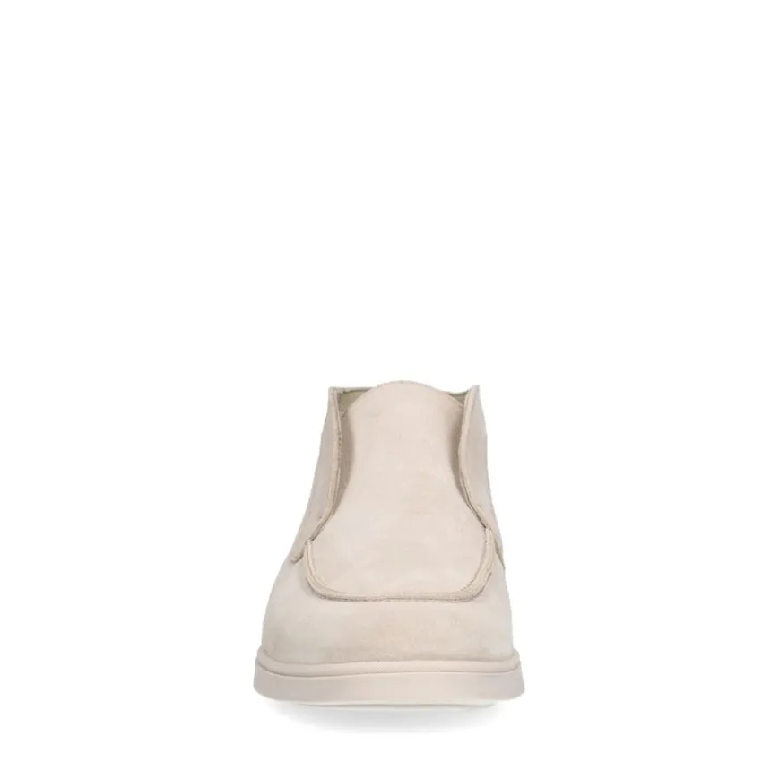 Manfield Beige suède loafers^Heren Boots