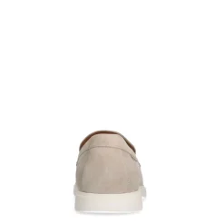Manfield Beige suède loafers^Heren Loafers
