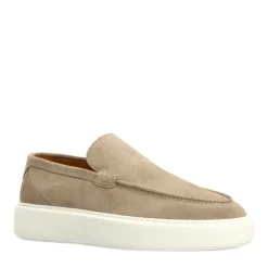 Manfield Beige suède loafers^Heren Loafers