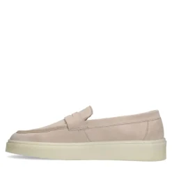 Manfield Beige suède loafers^Heren Loafers