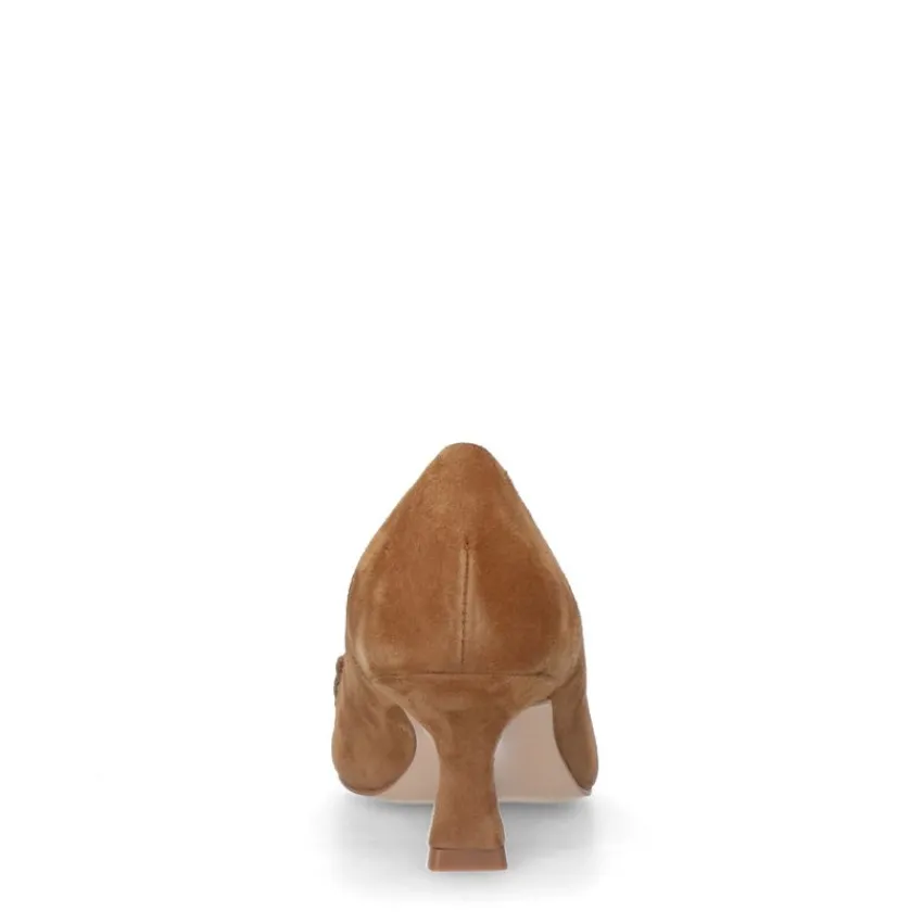 Manfield Beige suède pumps^DAMES Pumps