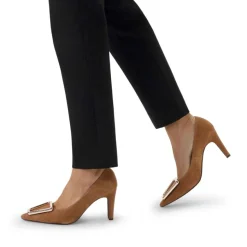 Manfield Beige suède pumps^DAMES Pumps