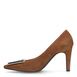 Manfield Beige suède pumps^DAMES Pumps