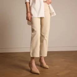 No Stress Beige suède pumps^DAMES Pumps