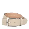 Manfield Beige suède riem^ Riemen
