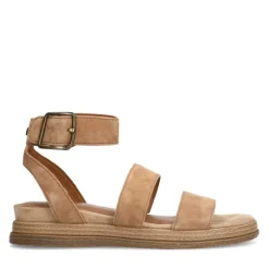 No Stress Beige suède sandalen^DAMES Sandalen