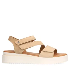 No Stress Beige suède sandalen^DAMES Sandalen
