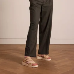 No Stress Beige suède sandalen^DAMES Sandalen