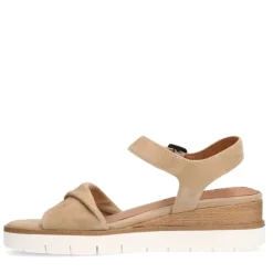 No Stress Beige suède sandalen^DAMES Sandalen