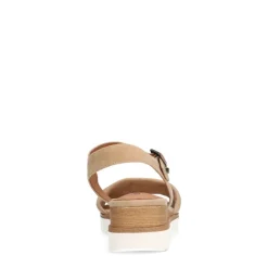 No Stress Beige suède sandalen^DAMES Sandalen