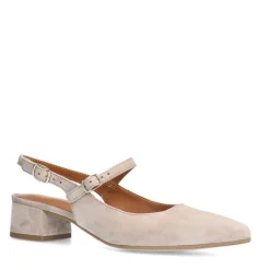 No Stress Beige suède slingbacks^DAMES Pumps|Slingbacks