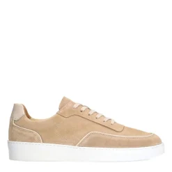 Manfield Beige suède sneakers^Heren Sneakers