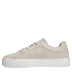 Manfield Beige suède sneakers^Heren Sneakers