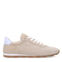 Manfield Beige suéde sneakers^DAMES Sneakers