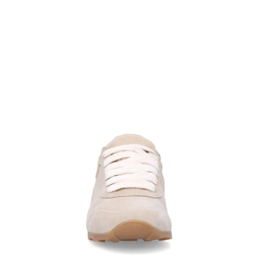 Manfield Beige suéde sneakers^DAMES Sneakers