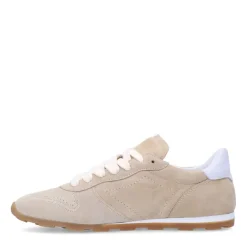 Manfield Beige suéde sneakers^DAMES Sneakers