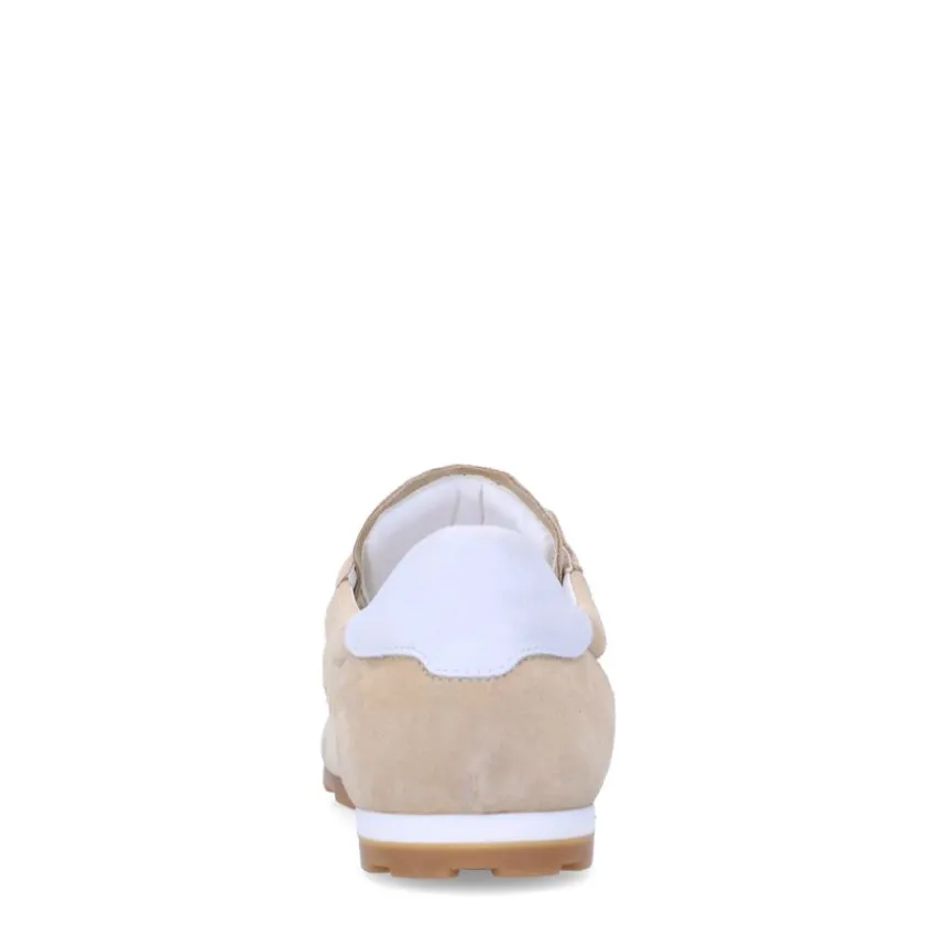 Manfield Beige suéde sneakers^DAMES Sneakers