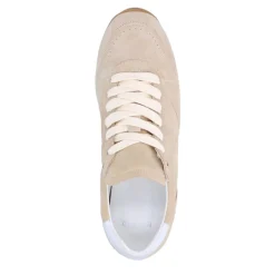 Manfield Beige suéde sneakers^DAMES Sneakers