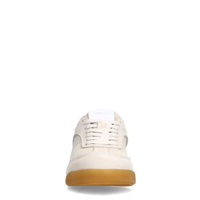 Manfield Beige suède sneakers^DAMES Sneakers