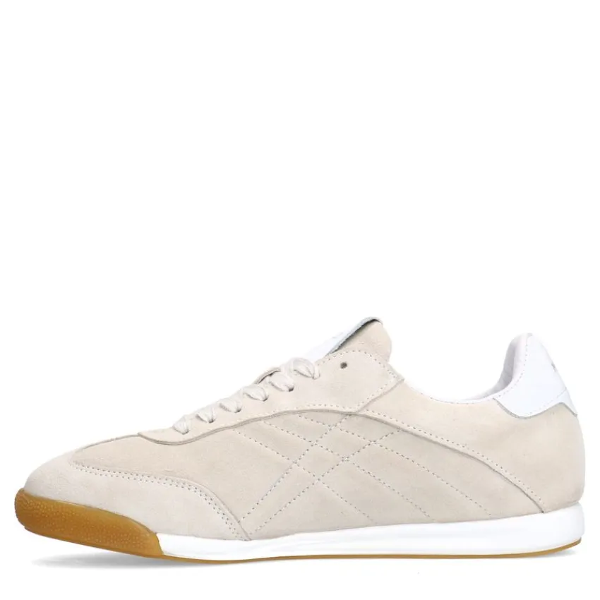 Manfield Beige suède sneakers^DAMES Sneakers