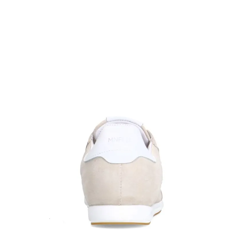 Manfield Beige suède sneakers^DAMES Sneakers